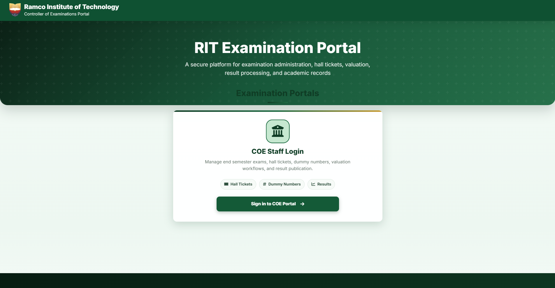 RIT COE System