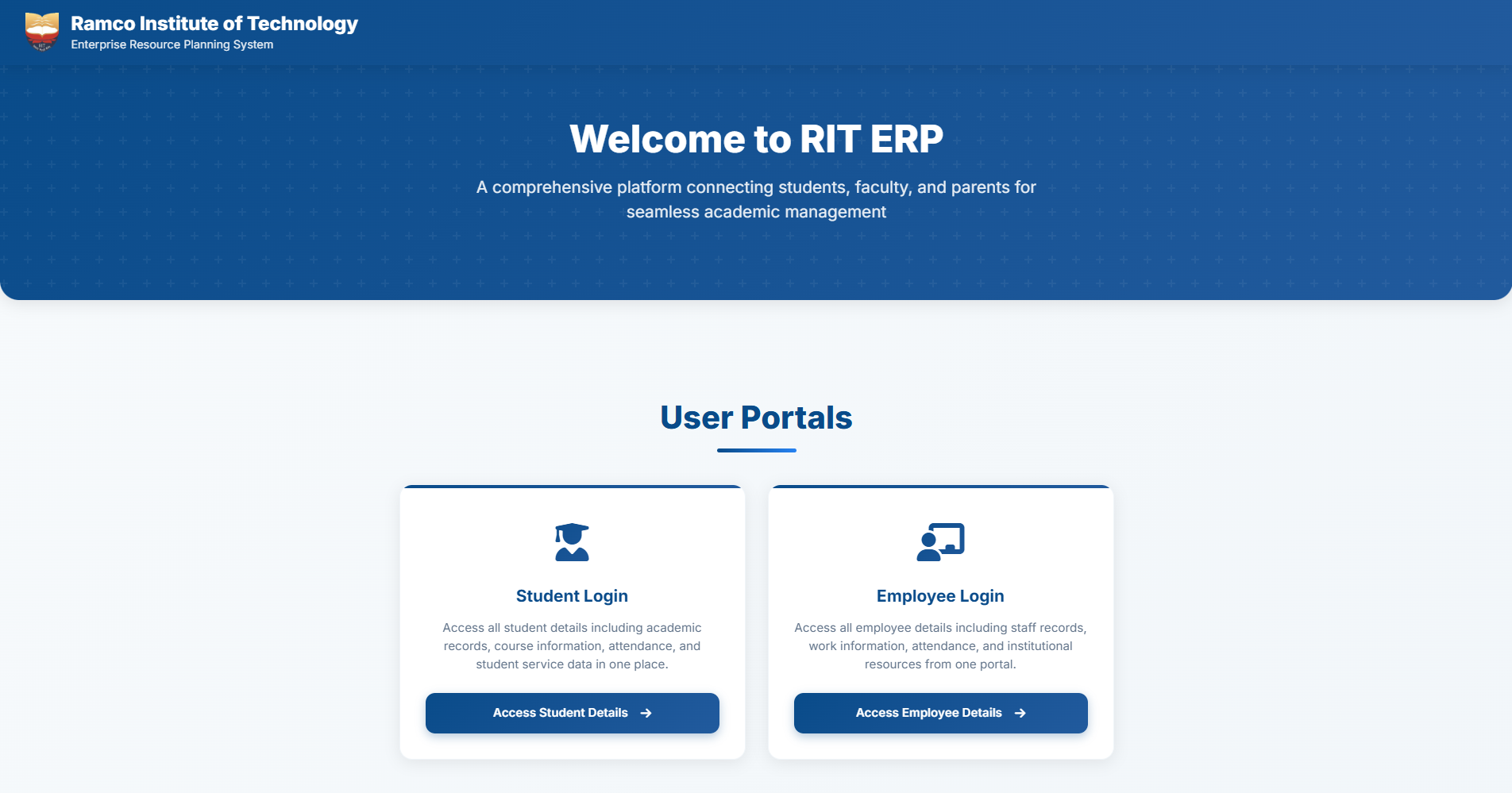 RIT ERP System
